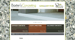 Desktop Screenshot of baxtersconcreting.com.au